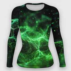 Женский рашгард Зеленая связь текстура