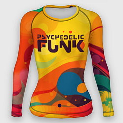 Рашгард женский Psychedelic funk, цвет: 3D-принт