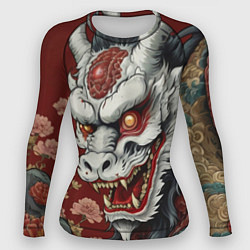 Женский рашгард Татуировка дракона в стиле ирезуми