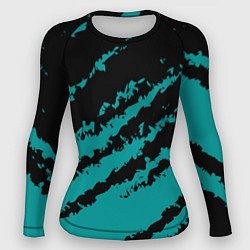 Женский рашгард The color is black and light blue