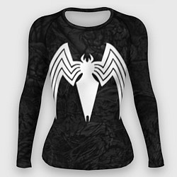 Женский рашгард Знак венома с текстурой симбиота