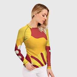 Рашгард женский Жаркий африканский паттерн, цвет: 3D-принт — фото 2