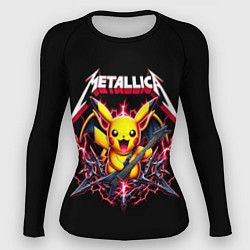 Рашгард женский Metallica - cool Pikachu, цвет: 3D-принт