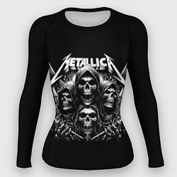 Рашгард женский Metallica - four skulls, цвет: 3D-принт
