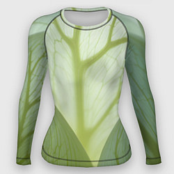 Женский рашгард Макро съемка листа