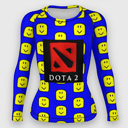 Женский рашгард Dota smile pattern