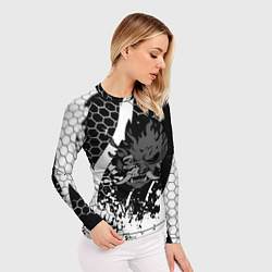 Рашгард женский Samurai соты краски, цвет: 3D-принт — фото 2