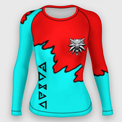 Женский рашгард Ведьмак краски логотип