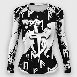 Рашгард женский Doom символы краски, цвет: 3D-принт