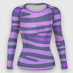 Рашгард женский Лавандовые волны, цвет: 3D-принт