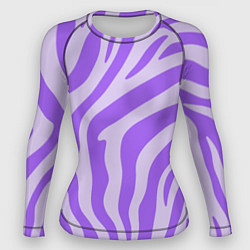 Женский рашгард Лавандовый тигровый паттерн