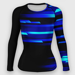 Женский рашгард Color blue black