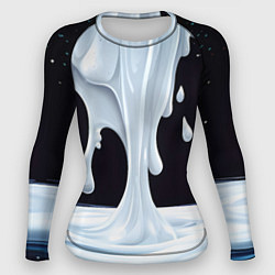 Рашгард женский Молочная текстура, цвет: 3D-принт
