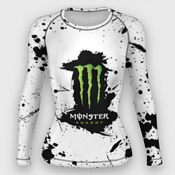 Рашгард женский Monster energy брызги красок, цвет: 3D-принт