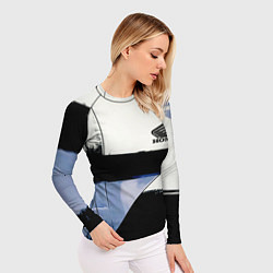 Рашгард женский Honda логотип, цвет: 3D-принт — фото 2