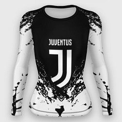 Рашгард женский Juventus брызги красок, цвет: 3D-принт