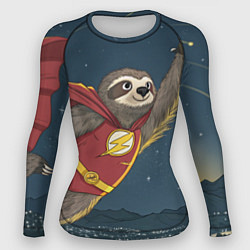 Женский рашгард Ленивец-супергерой