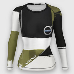 Рашгард женский Volvo логотип, цвет: 3D-принт