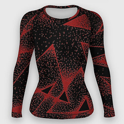 Рашгард женский Triangles with dots, цвет: 3D-принт