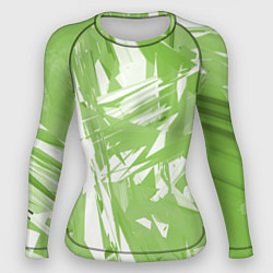 Рашгард женский Color white green, цвет: 3D-принт