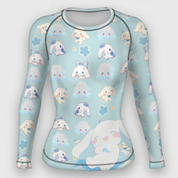 Рашгард женский Нежные зайки, цвет: 3D-принт