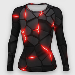 Женский рашгард Красная неоновая броня