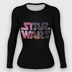 Рашгард женский Звёздные войны надпись искры, цвет: 3D-принт