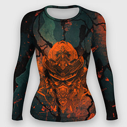 Женский рашгард Шлем кибернетического самурая