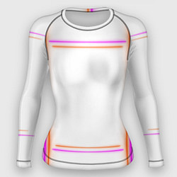 Рашгард женский Neon white orange pink, цвет: 3D-принт