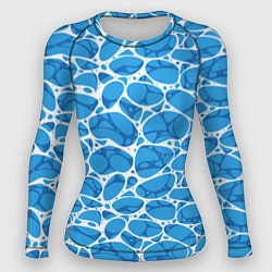 Женский рашгард Волновая рябь на поверхности воды паттерн