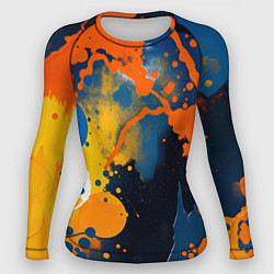 Рашгард женский Краска на стене, цвет: 3D-принт
