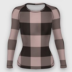 Рашгард женский Темная пыльная роза паттерн, цвет: 3D-принт