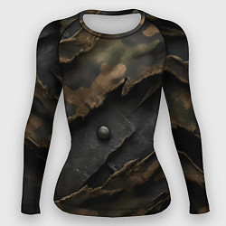 Женский рашгард Камуфляжная ткань на металле