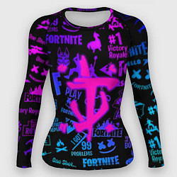 Женский рашгард Fortnite x doom neon logo