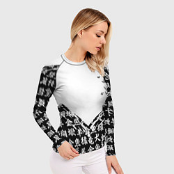 Рашгард женский Doom японские символы, цвет: 3D-принт — фото 2