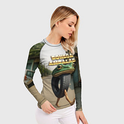 Рашгард женский Boneca Ambalabu мем, цвет: 3D-принт — фото 2