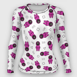 Рашгард женский Персонажи корейского сериала игра в кальмара, цвет: 3D-принт