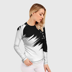 Рашгард женский Doom краски черно белый, цвет: 3D-принт — фото 2