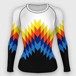 Рашгард женский Олдскульный паттерн, цвет: 3D-принт