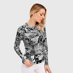 Рашгард женский Horror World of Junji Ito, цвет: 3D-принт — фото 2