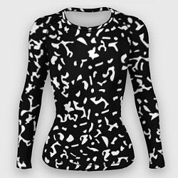 Женский рашгард Черный камуфляж