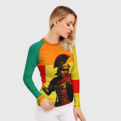 Рашгард женский Римский легионер поп-арт, цвет: 3D-принт — фото 2