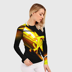 Рашгард женский Doom геометрия из полос, цвет: 3D-принт — фото 2