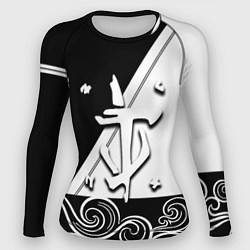 Рашгард женский Doom стильная геометрия, цвет: 3D-принт