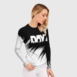 Рашгард женский Dayz штрихи красок, цвет: 3D-принт — фото 2