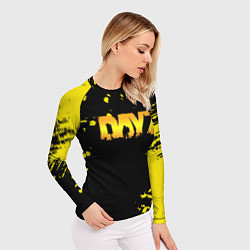 Рашгард женский Dayz краски желтые краски, цвет: 3D-принт — фото 2