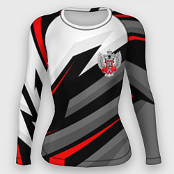 Рашгард женский Федерация бокса - спортивный, цвет: 3D-принт