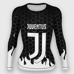 Рашгард женский Juventus соты огонь, цвет: 3D-принт