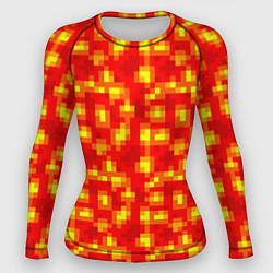 Рашгард женский Текстура лавы, цвет: 3D-принт