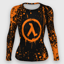 Рашгард женский Халф лайф - подтеки, цвет: 3D-принт